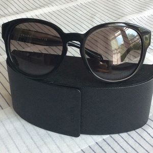 Prada SPR 18R 1AB-0A7 Black Grey Fade Sunglasses